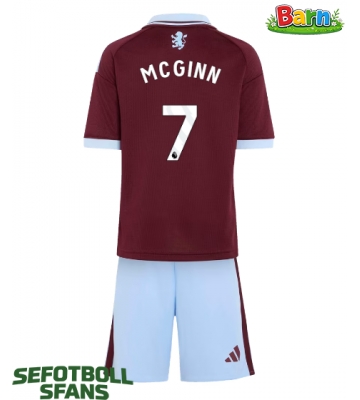 Aston Villa John McGinn #7 Hemmaställ Barn 2026-27 Kortärmad (+ Korta byxor)